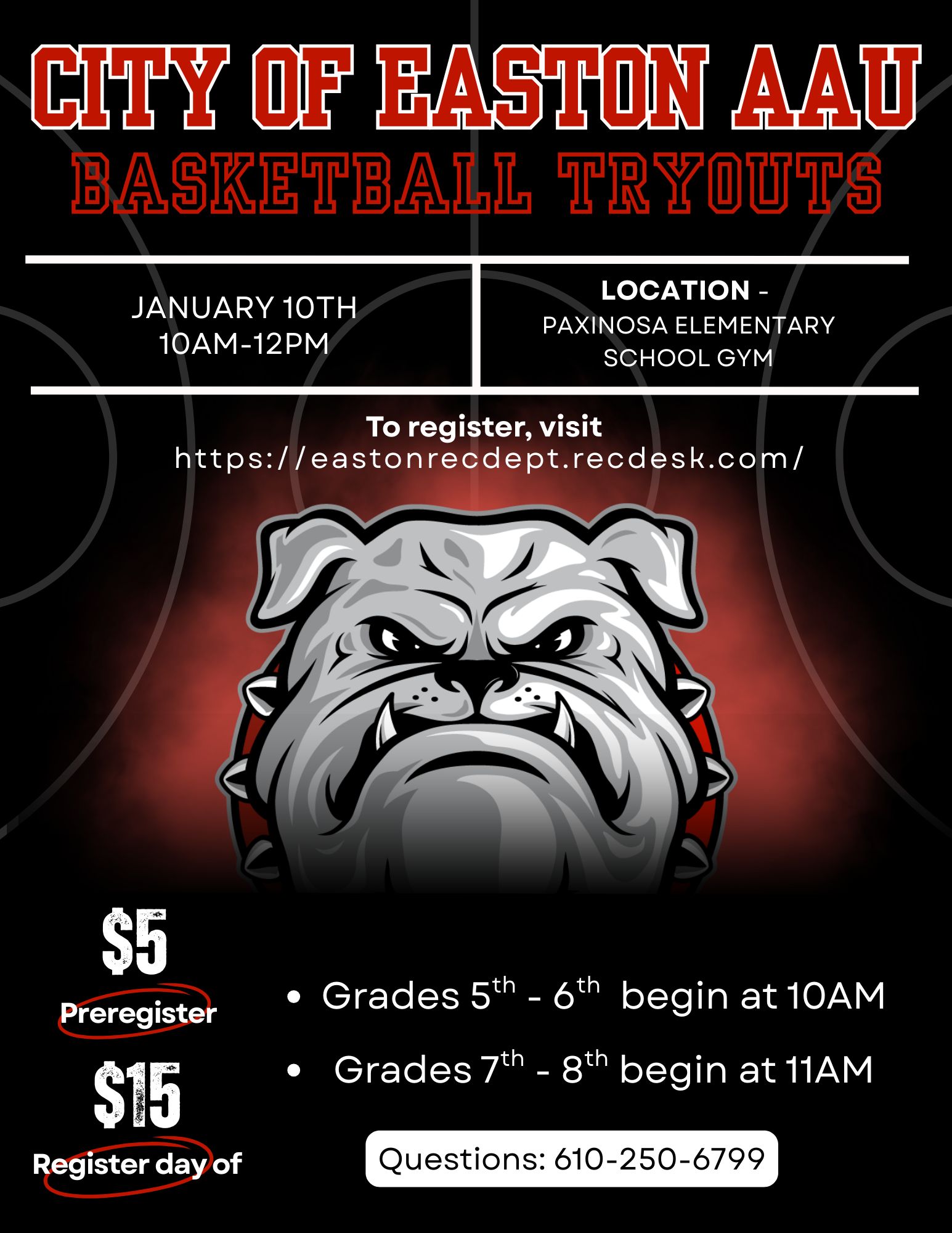 City of Easton AAU Tryout Flyer (5)