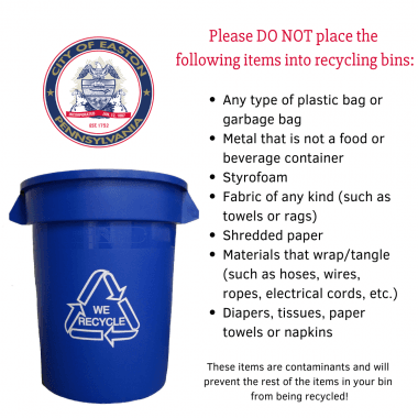 Recycle Right Easton - English